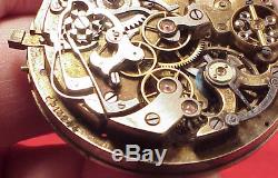 Vintage CALIBER No 13244 Slide 1/4 HOUR Repeater Movement 44MM Pocket Watch