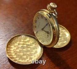 Vintage Caravelle Pocket Watch by Belova. Works! 17 Jewel Movement, Dual Open