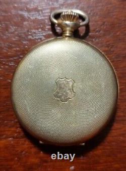 Vintage Caravelle Pocket Watch by Belova. Works! 17 Jewel Movement, Dual Open