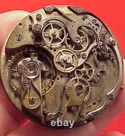 Vintage Duhme Bros & Co Split Second Chronograph 41mm Good Balance Pocket Watch
