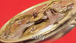 Vintage E Lecoultre Geneve Independent Seconds 1/4 Jump Pocket Watch Silvercase