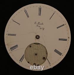 Vintage E Marks Troy NY Pocket Watch Movement Ticks High Grade 34mm Swiss