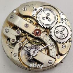 Vintage Favre Brandt Locle High Grade Pocket watch movement Running 42.9mm