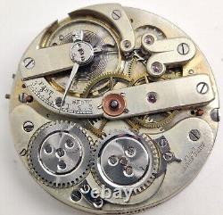 Vintage Favre Brandt Locle High Grade Pocket watch movement Running 42.9mm