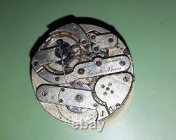 Vintage HENRY LAVALETTE Wolf Tooth Winding Pocket Watch Movement High Grade