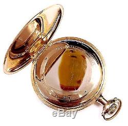 Vintage Hamilton 5 Positions 19 Jewels Size 12 Open Rare Movement Pocket Watch