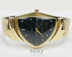 Vintage Hamilton Electric Ventura 14K Gold Wrist Watch 505 Movement WithBox/Papers