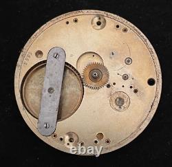 Vintage Henry Burns New York Pocket Watch Movement KW High Grade 43.4mm Swiss