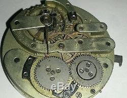 Vintage High Grade Aug Piguet, Pocket Watch Movement For Parts And Repairs