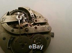 Vintage High Grade Aug Piguet, Pocket Watch Movement For Parts And Repairs