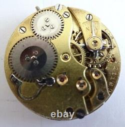 Vintage High grade pocket Watch Movement need service 28mm (Z582)