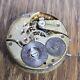 Vintage Iwc Pocket Watch Movement For Repair Or Parts, Ticking But Stops (w176)
