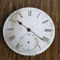 Vintage IWC Pocket Watch Movement for Repair or Parts, Ticking but Stops (W176)