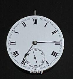 Vintage IWC open face pocket watch movement Stauffer, S&Co