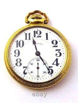 Vintage Illinois A. Lincoln Railroad Pocket Watch, 1910's Vintage Watches