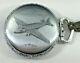Vintage Illinois Spartan 16s Airplane Pocket Watch Case, With Movement For Repair