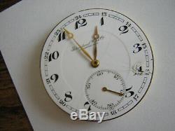 Vintage Iwc Cal 73 Pocket Watch Movement+dial Circa 1950