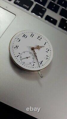 Vintage JWC IWC Pocket Watch Movement for project! Totally in good working