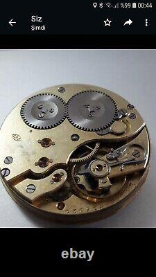 Vintage JWC IWC Pocket Watch Movement for project! Totally in good working