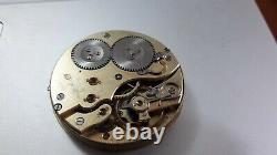 Vintage JWC IWC Pocket Watch Movement for project! Totally in good working