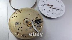 Vintage JWC IWC Pocket Watch Movement for project! Totally in good working