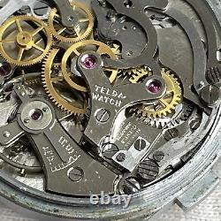 Vintage Lewyt Sales Award Chronograph Wristwatch 35.8mm Telda Movement Broken