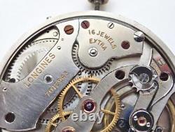 Vintage Longines 17.95M 16 Jewelled Extra Pocket Watch Movement (Working)