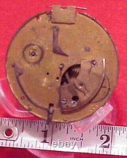 Vintage Man Woman Engraved Fancy Austria 47mm Verge Fusee Pocket Watch Movement