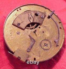 Vintage Man Woman Engraved Fancy Austria 47mm Verge Fusee Pocket Watch Movement