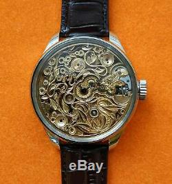 Vintage Men's Skeleton High Quality Pocket Watch Movement