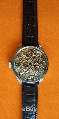 Vintage Men's Skeleton High Quality Pocket Watch Movement