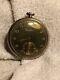 Vintage Military Cortebert 624 Movement Black Dial Pocket Watch