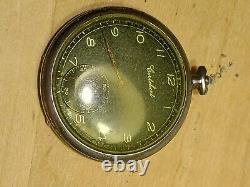 Vintage Military Cortebert 624 Movement Black dial Pocket Watch