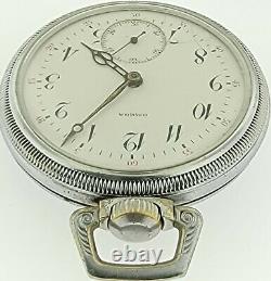 Vintage OMEGA BRANT Louis Brant & Frere Movement Pocket Metal Case Pocket Watch
