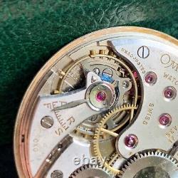 Vintage Omega 37.5 T1 17P 17 Jewels Pocket Watch Movement PARTS / REPAIR