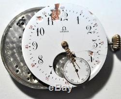 Vintage Omega Pocket Watch Movement For Parts/repairs#p227