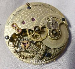 Vintage Philadelphia Watch Company Pocket Watch Key Wind Movement -BEST OFFER