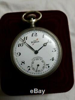 Vintage Pocket Watch. Cortebert /Tellus/ Rolex movement cal 616 very good work