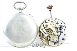 Vintage Pusher Pawl Chronograph movement pocket watch for PARTS