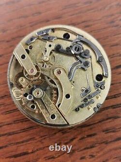 Vintage Quarter Repeater Pocket Watch Movement / Dial / Hands, for Restoration