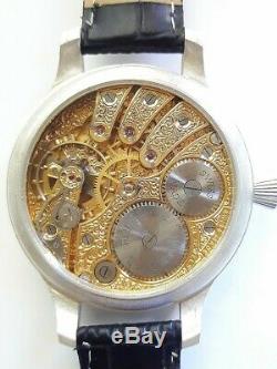 Vintage ROLEX pocket watch movement SILVER CASE