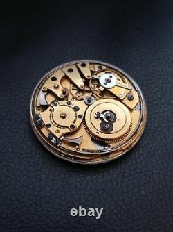 Vintage Repeater Key Wind Pocket Watch movement and silver dial