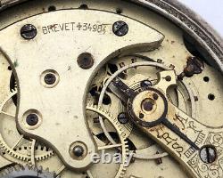 Vintage Repetition Quarts For Part Swiss Pocket Watch Movement BRENET Repair