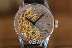 Vintage Rolex Lever chronometer SKELETON POCKET WATCH MOVEMENT