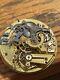 Vintage Swiss Made Cgronograph Pocket Watch Movement With Dial Parts/repair #xy