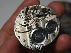 Vintage Swiss S NORDLINGER Los Angeles Cal. 16s 21J Ls/Sw Pocket Watch Movement