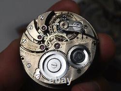 Vintage Swiss S NORDLINGER Los Angeles Cal. 16s 21J Ls/Sw Pocket Watch Movement