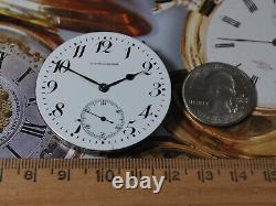 Vintage Swiss S NORDLINGER Los Angeles Cal. 16s 21J Ls/Sw Pocket Watch Movement