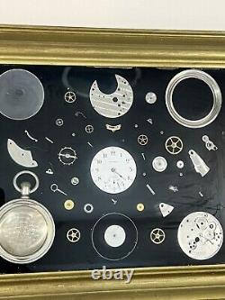 Vintage Waltham 15 Jewels Deconstructed Pocket Watch Movement Framed