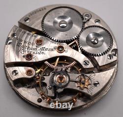 Vintage Waltham 16s Riverside 19 Jewels Pocket Watch Movement-Ticking/Works A938